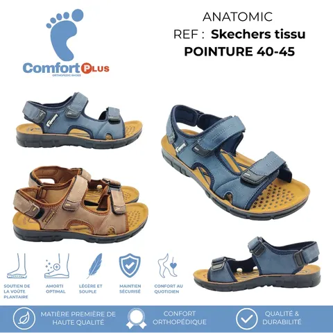 ANATOMIC - Sandale Skechers Tissu